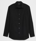 Banana Republic Mens Button Down - Solid Black