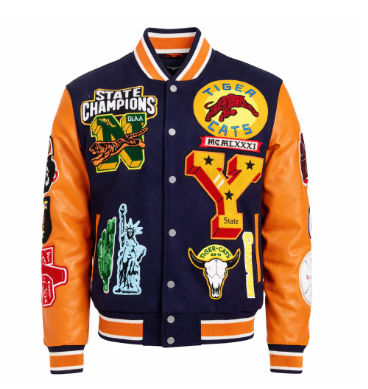 Navy & Orange State Champions Varsity Jacket