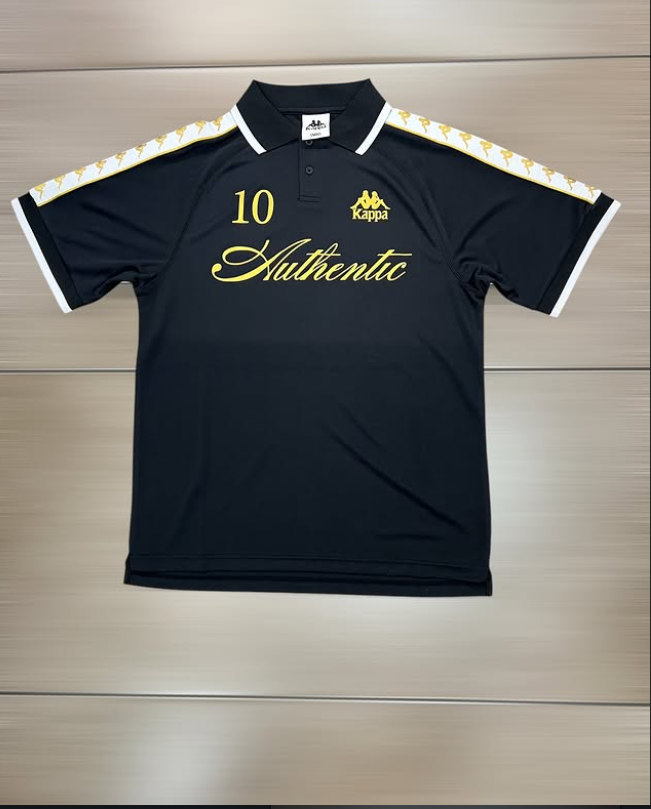 Kappa Authentic #10 Polo - Black/Gold