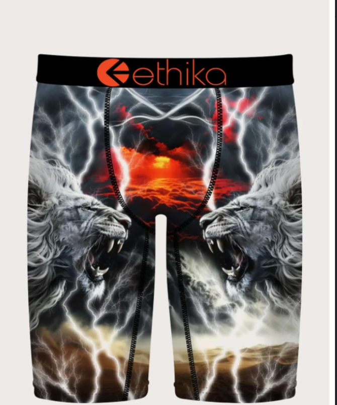 Ethika Staple Boxer - Dual Lions Storm