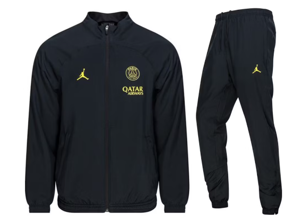 Jordan x PSG Woven Tracksuit - Black/Volt