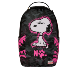 Sprayground x Peanuts Snoopy Pink Camo Backpack