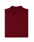 Mock Neck Sweater - Burgundy