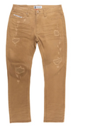Makobi Tan Distressed Jean