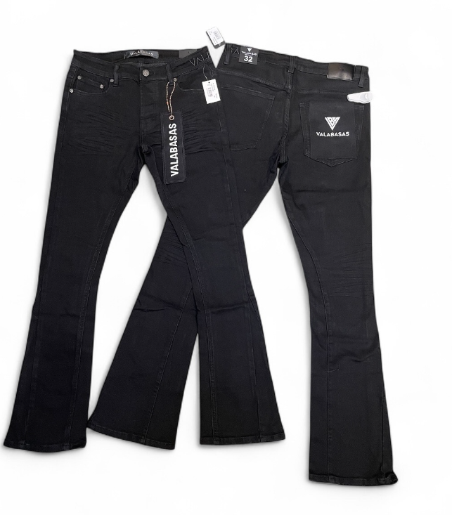 Valabasas Jeans - Jet Black Flare