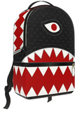 Sprayground Black & Red Woven Shark Backpack