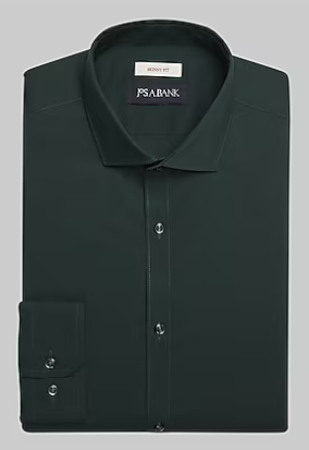 Jos. A. Bank Forest Green Slim Fit Dress Shirt