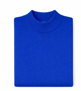 Mock Neck Sweater - Royal Blue