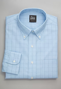 Jos. A. Bank Blue Windowpane Dress Shirt