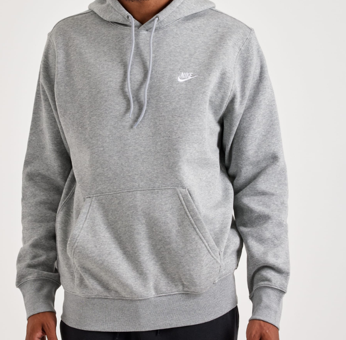Nike Club Fleece Pullover Hoodie - Grey