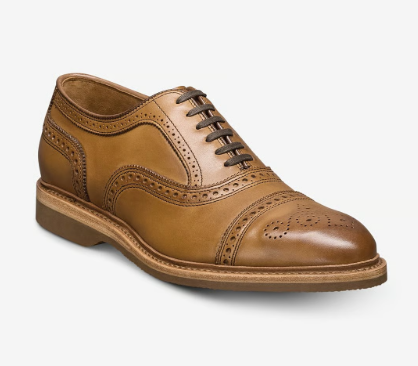 Camel Cap Toe Brogue Oxford