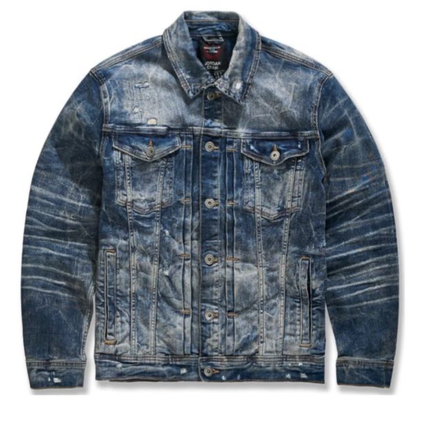 Dark Indigo Heavy Wash Denim Jacket