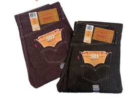 Levi's 501 Original Straight Jeans - 2-Pack (Dark Brown & Burgundy)