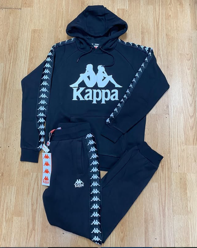 Kappa Hoodie Suit - Black
