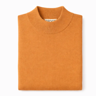 Mock Neck Sweater - Burnt Orange