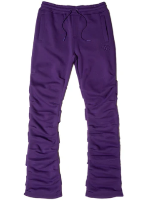 Frost Stacked Sweatpants - Purple