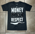 Money Power Respect Graphic Tee - Charcoal