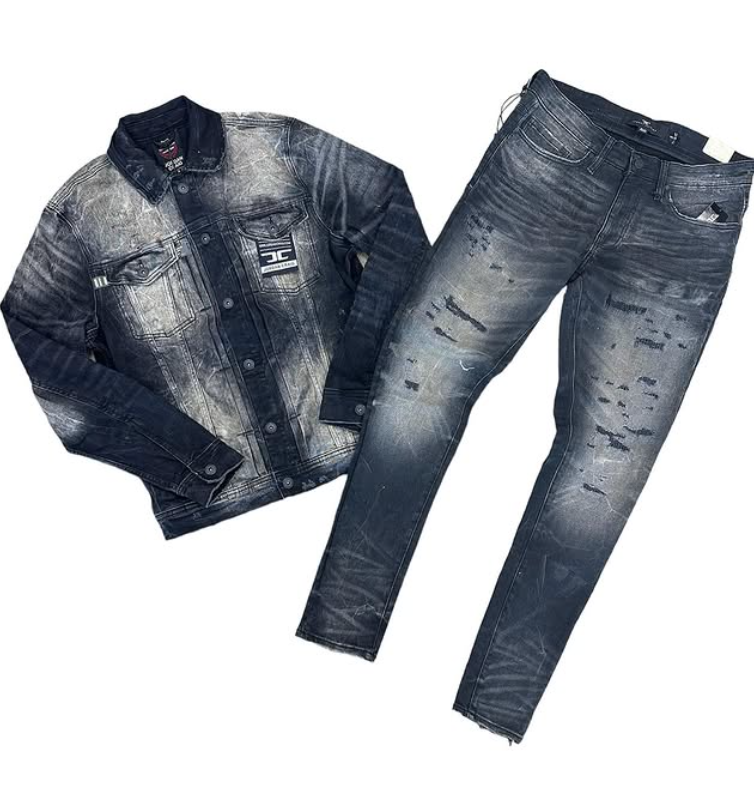 Washed Denim Set Fit