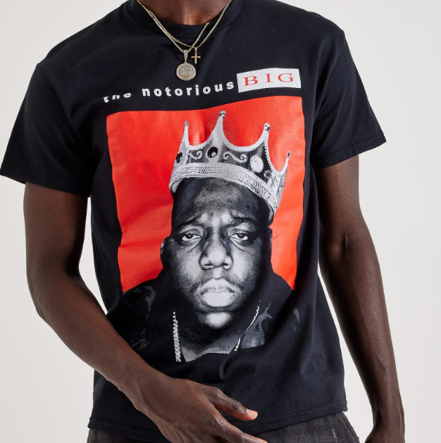Notorious B.I.G. Crown Portrait Tee - Black
