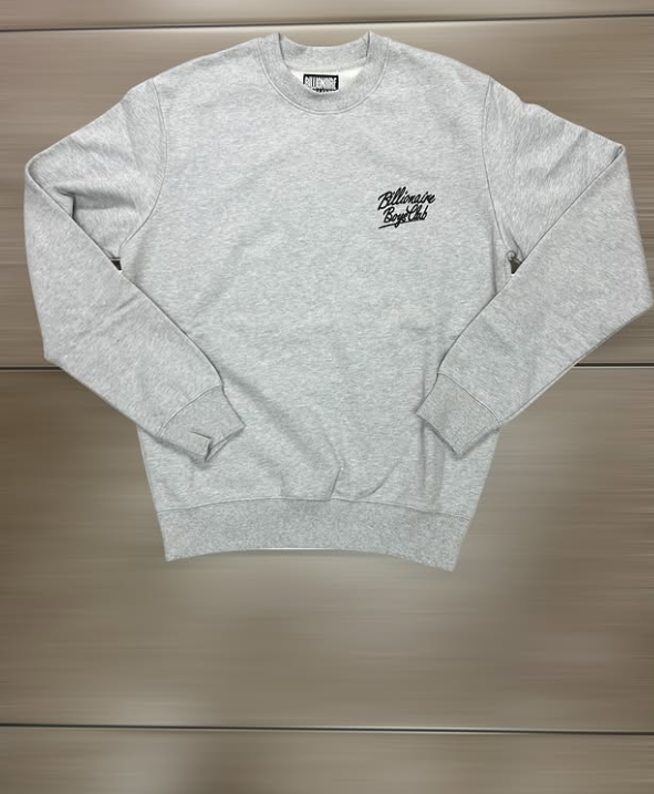 Billionaire Boys Club Script Logo Crewneck - Heather Grey