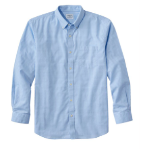 Solid Light Blue Casual Button-Down Shirt