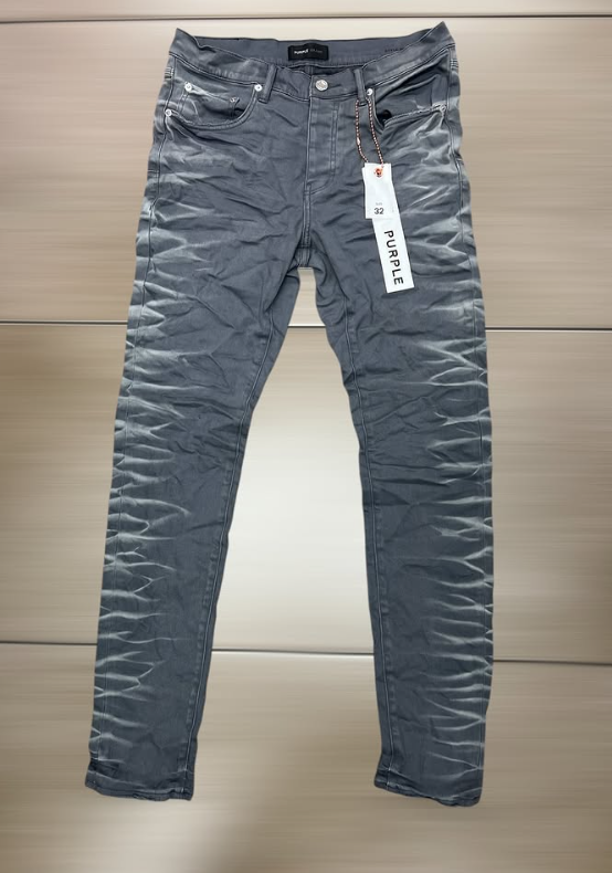 Purple Brand Grey Crinkle Jeans