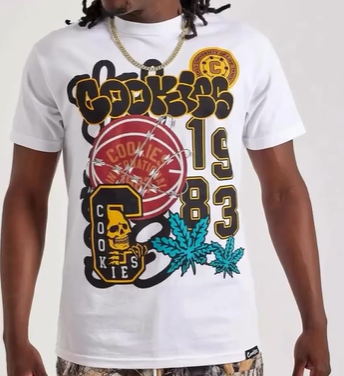 Cookies 1983 Basketball Graphic Tee (White)