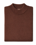 Mock Neck Sweater - Brown