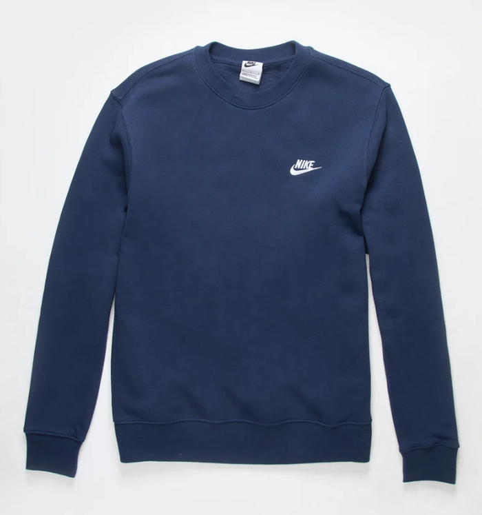 Nike Mens Club Fleece Crewneck - Navy