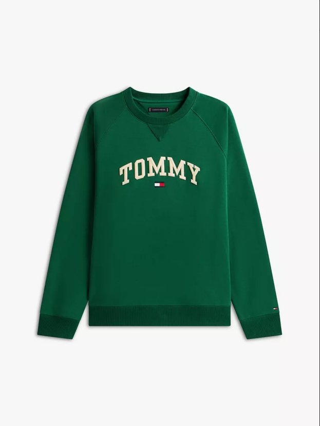 Tommy Hilfiger Mens Crewneck - Forest Green