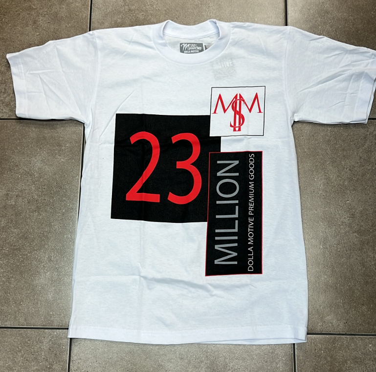 Million Dolla Motive "23 Million" Tee - White