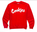 Cookies Mens Crewneck - Red/White