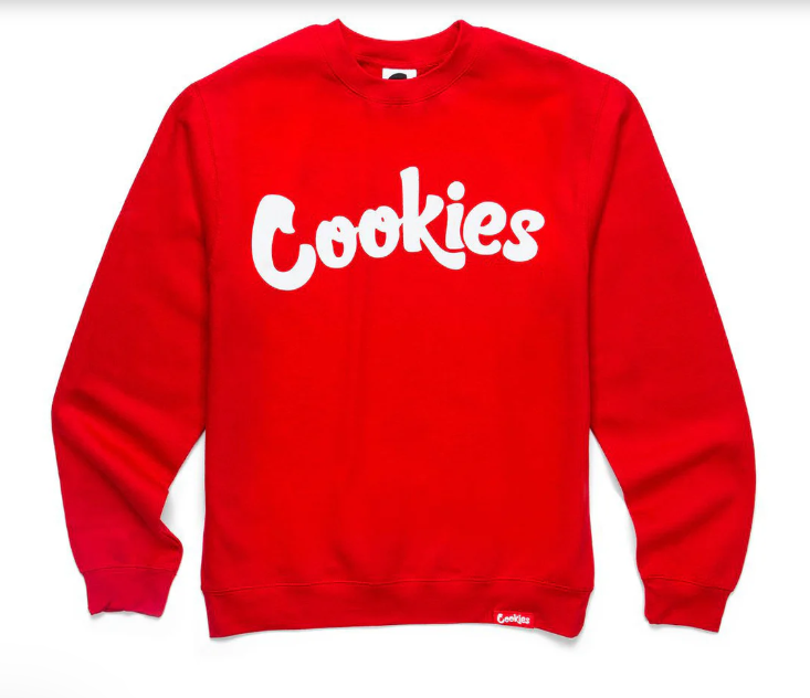 Cookies Mens Crewneck - Red/White