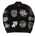 All-Black Rockstar Original Varsity Jacket