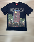 Ice Cream Hotel Graphic Tee - Navy