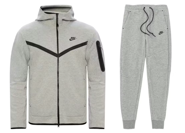 Nike Tech Fleece Full-Zip Suit - Dark Grey Heather