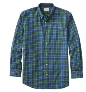 Teal Multicolor Plaid Casual Button-Down Shirt