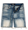 Medium Blue Washed Denim Shorts