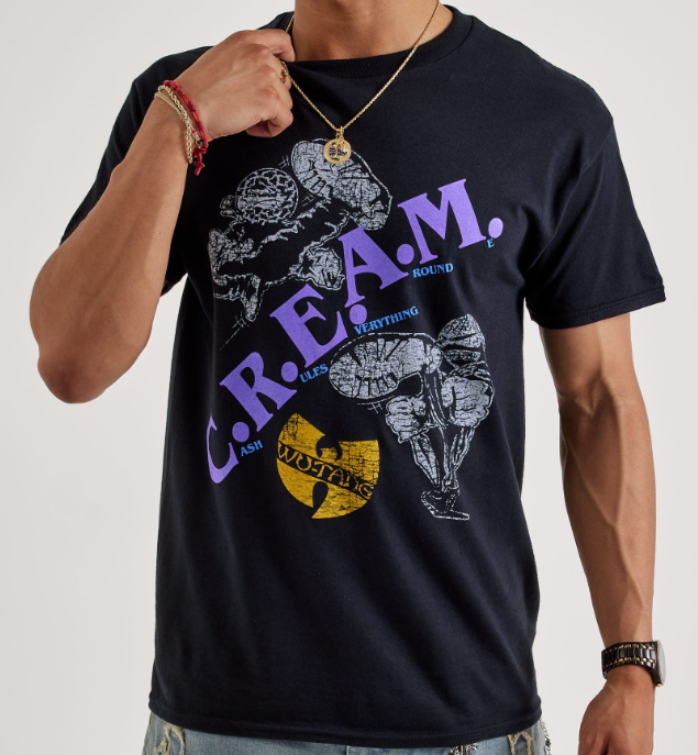 Wu-Tang Clan C.R.E.A.M. Graphic Tee - Black