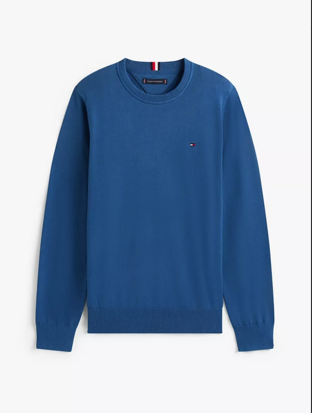 Tommy Hilfiger Mens Crewneck Sweater - Steel Blue