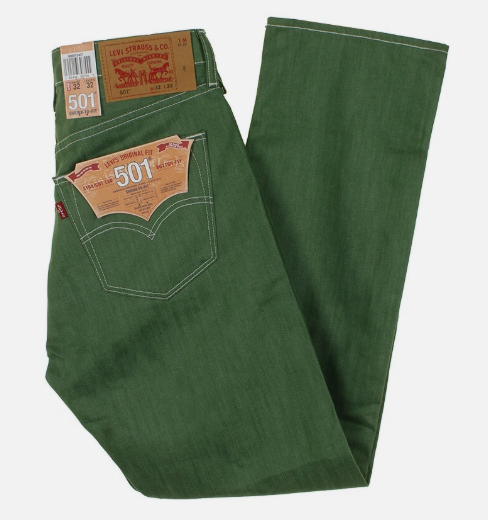 Levi's 501 Original Straight Jeans - Forest Green