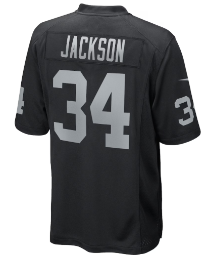 Bo Jackson #34 Los Angeles Raiders NFL Jersey