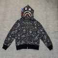 Bape Shark Full Zip Hoodie (Black Galaxy Camo)