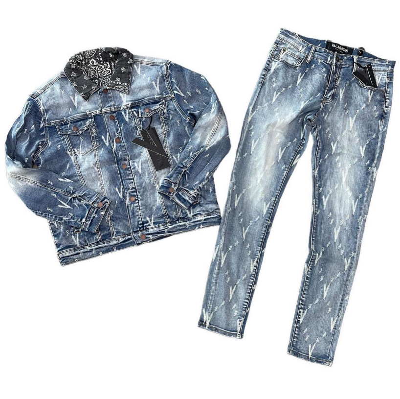 Hood Classy Fit 305 - Valabasas Light Wash Denim Jacket Set