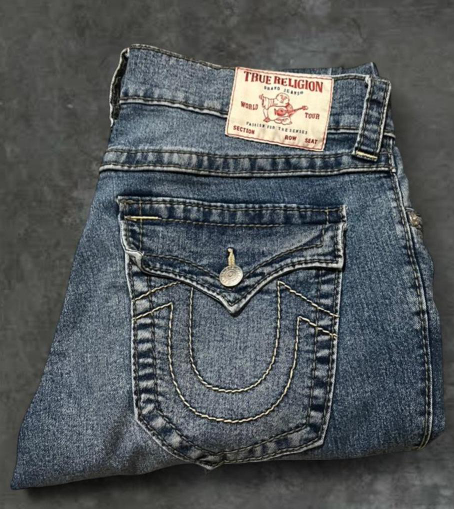 True Religion Medium Blue Wash Jeans