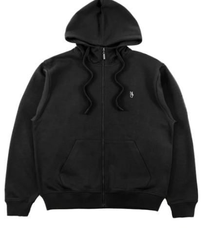 Classic Zip-Up Hoodie - Black