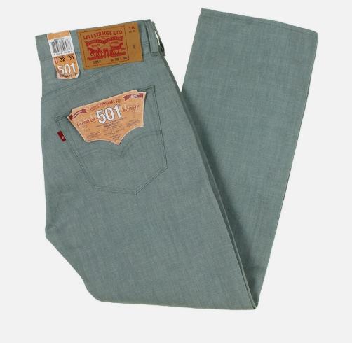Levi's 501 Original Straight Jeans - Sage Green