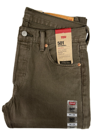 Levi's 501 Original Straight Jeans - Olive