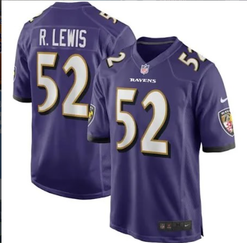 Nike NFL Ray Lewis #52 Baltimore Ravens Jersey