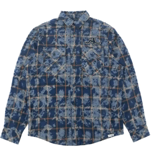 Blue Ghost Camo Flannel Shirt-Jacket